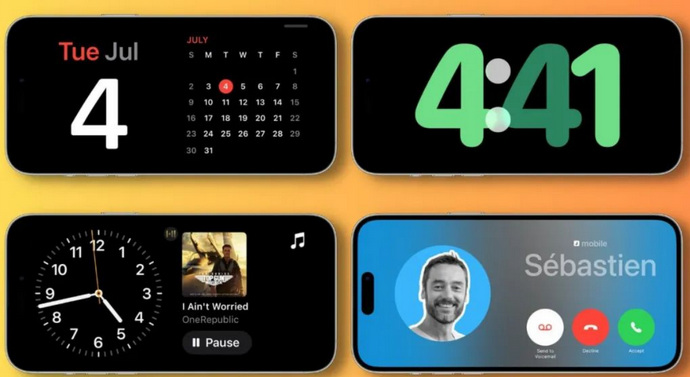 石家庄苹果手机维修分享iOS17横屏充电待机显示有什么好处 