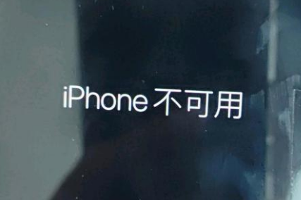 石家庄苹果服务网点分享锁屏界面显示“iPhone 不可用”如何解决 