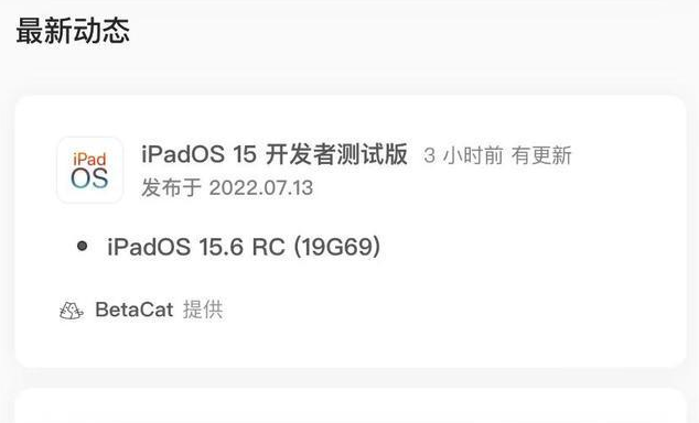 石家庄苹果手机维修分享苹果iOS 15.6 RC版更新建议 